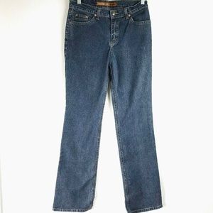 David Kahn Straight Leg Dark Jeans Size 6 Stretch